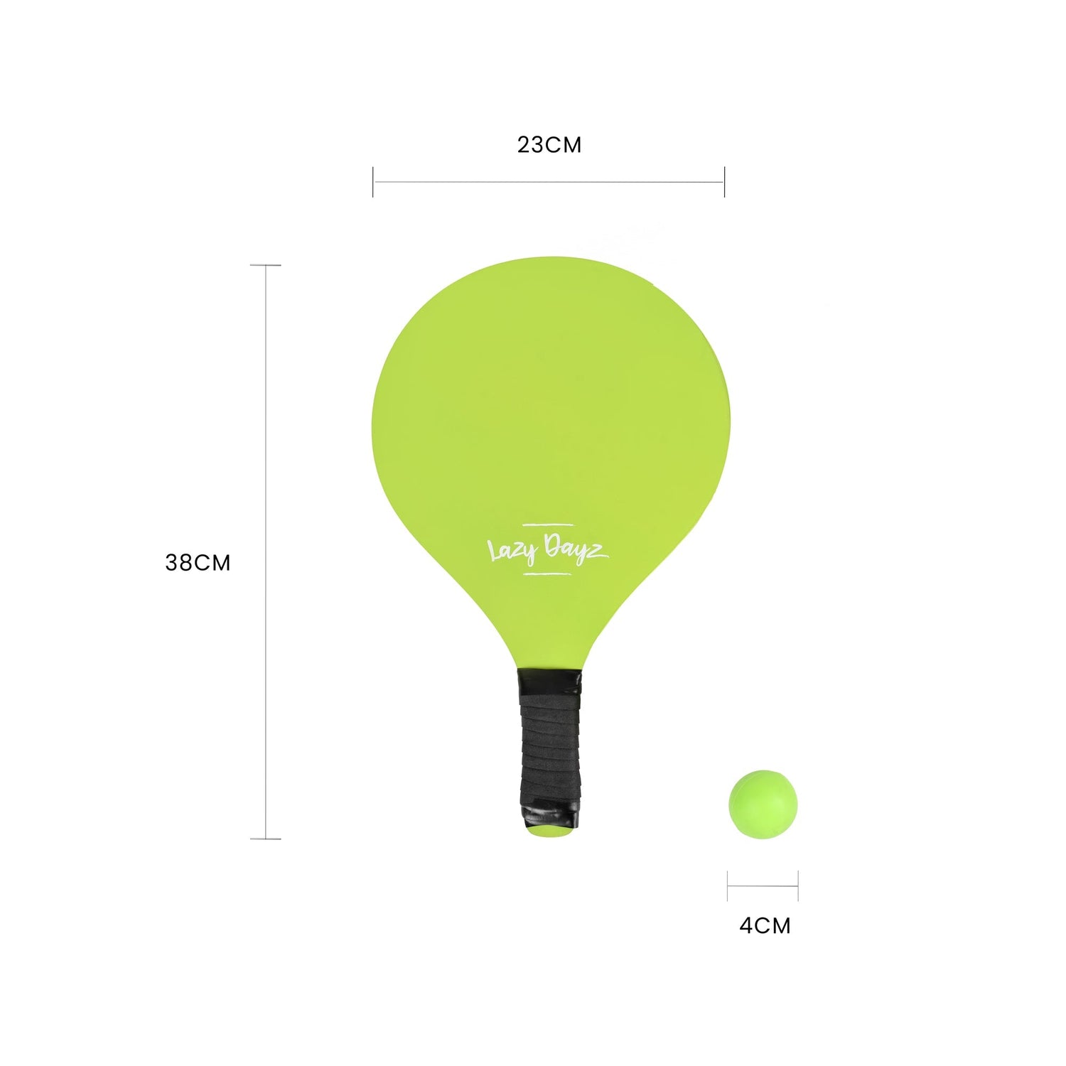 Lazy Dayz Summer Wooden Beach Bats and 2 Balls Green-Baby &amp; Kids &gt; Baby &amp; Kid&