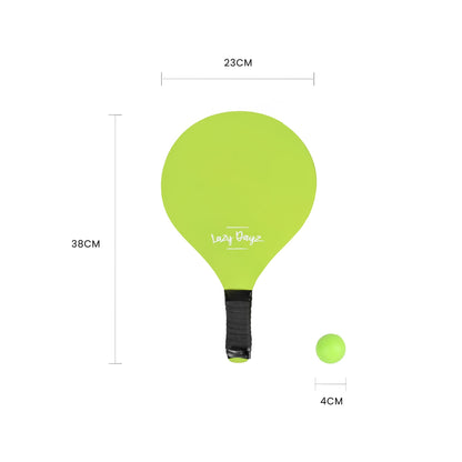 Lazy Dayz Summer Wooden Beach Bats and 2 Balls Green-Baby &amp; Kids &gt; Baby &amp; Kid&