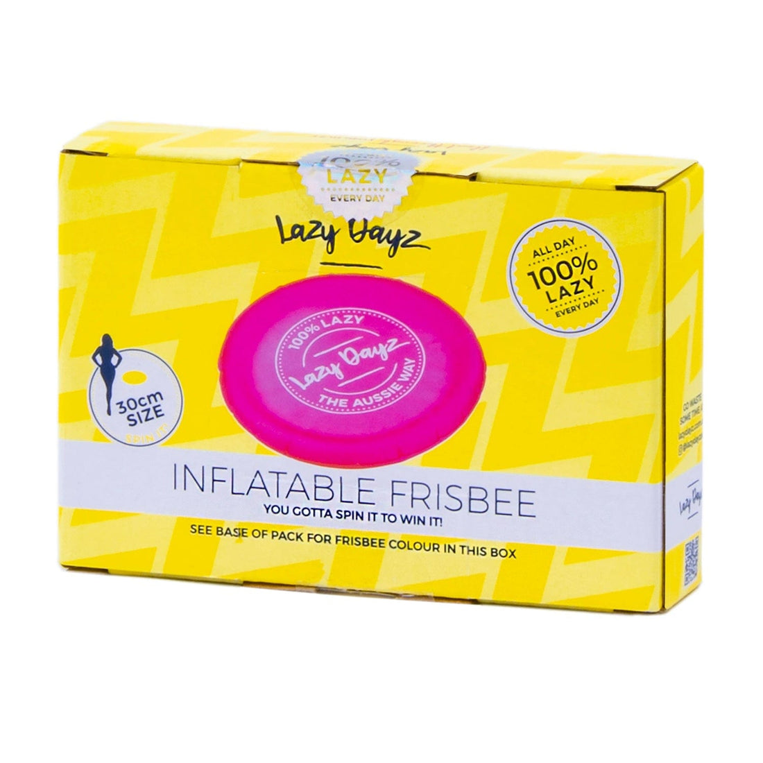 Lazy Dayz Inflatable Frisbee - Pink-Occasions &gt; Party &amp; Birthday Novelties &gt; Party Supplies-PEROZ Accessories