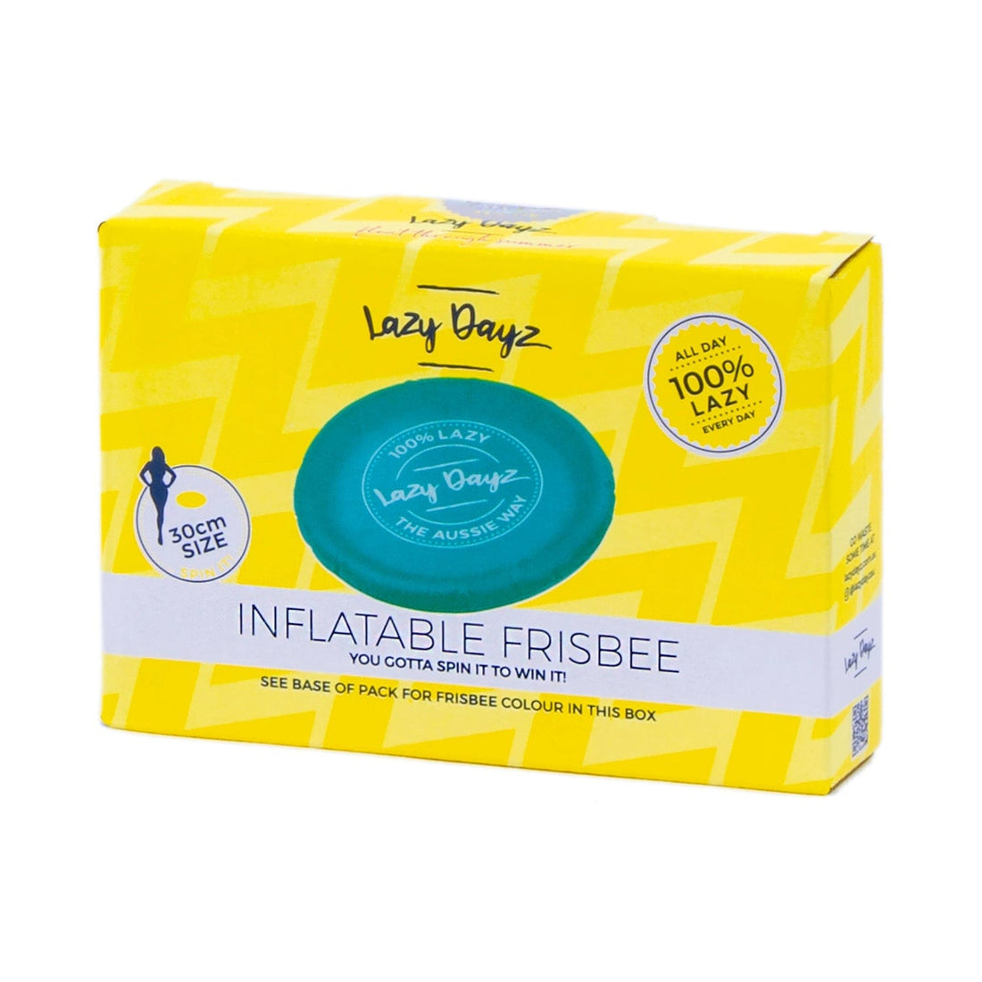 Lazy Dayz Inflatable Frisbee - Teal-Occasions &gt; Party &amp; Birthday Novelties &gt; Party Supplies-PEROZ Accessories