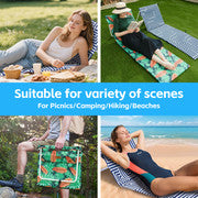 Lazy Dayz Fold Up Beach Lounger - Makena-Home &amp; Garden &gt; Pool &amp; Accessories &gt; Beach Towels-PEROZ Accessories