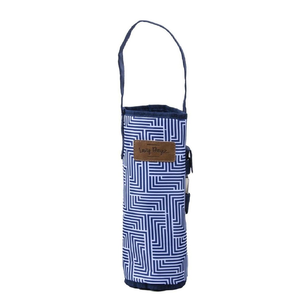 Lazy Dayz Insulated Wine Bottle Tote - Makena-Furniture &gt; Dining &gt; Wine Racks-PEROZ Accessories