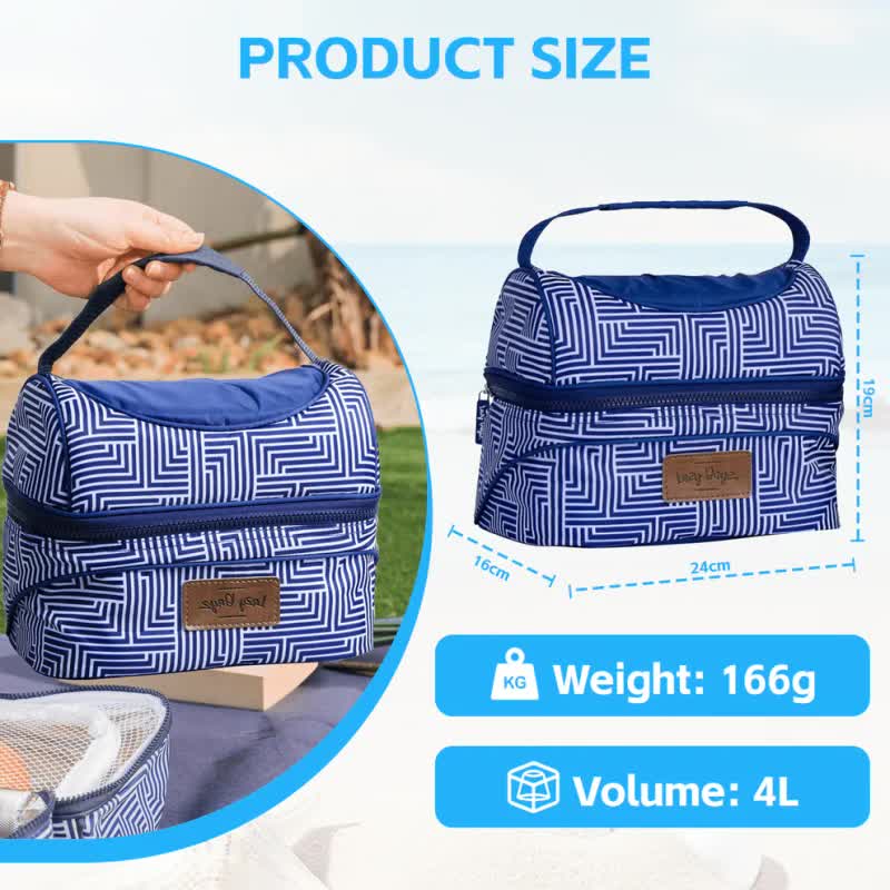 Lazy Dayz Insulated Deluxe Lunch Cooler - Makena-Baby &amp; Kids &gt; Baby &amp; Kids Others &gt; Kid&