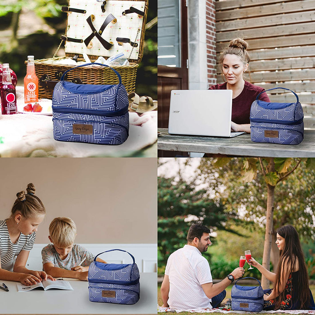 Lazy Dayz Insulated Deluxe Lunch Cooler - Makena-Baby &amp; Kids &gt; Baby &amp; Kids Others &gt; Kid&