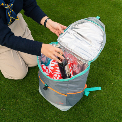 Lazy Dayz Insulated Jumbo Cooler Backpack-Health &amp; Beauty &gt; Cosmetic Storage &gt; Cosmetic &amp; Toiletry Bags-PEROZ Accessories