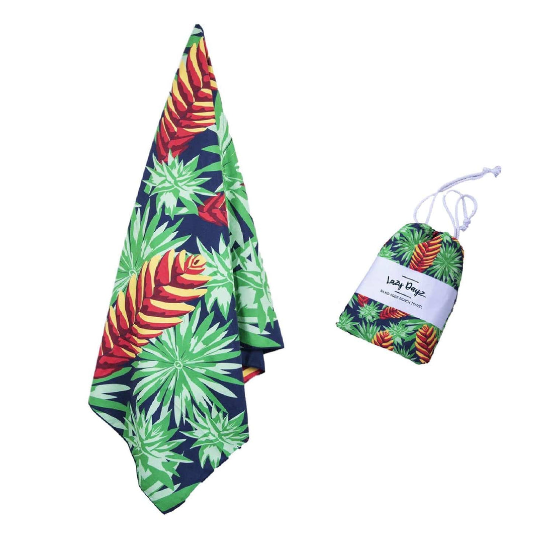 Lazy Dayz Quick Drying Sand Free Beach Towel - Mossman-Home &amp; Garden &gt; Pool &amp; Accessories &gt; Beach Towels-PEROZ Accessories
