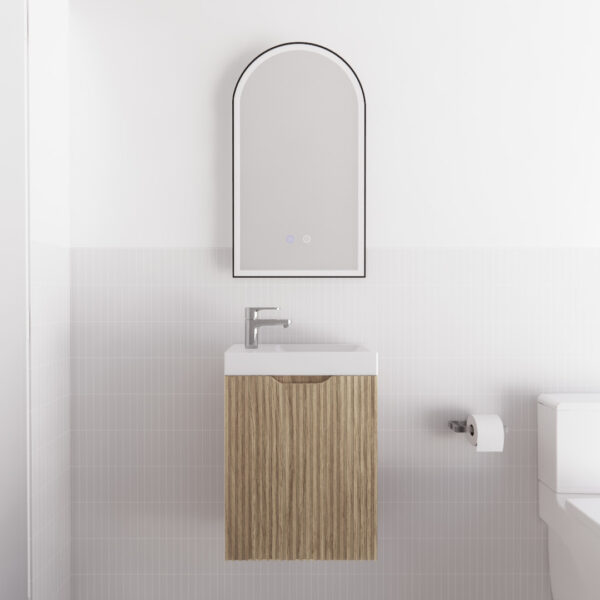 450*250*550mm Vienna American Oak Wall Hung Mini Vanity-Furniture &gt; Bathroom &gt; Vanity Units-PEROZ Accessories