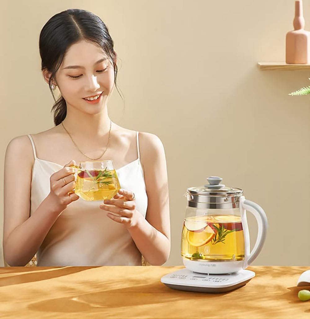 Joyoung Eletric Glass Kettle Water Boiler Multiple Cooking Boiling Bottle 1.5L FA-K1501 AU Model-Appliances &gt; Kitchen Appliances &gt; Kettles-PEROZ Accessories
