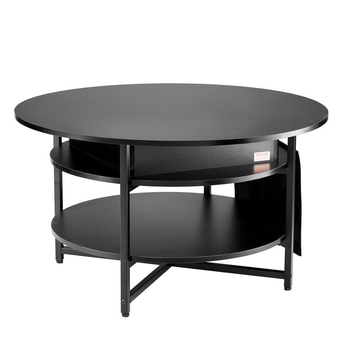 VEVOR Lift Top Coffee Table 35.3" Round Coffee Table for Living Room Black-Furniture > Outdoor > Outdoor Dining Sets-PEROZ Accessories