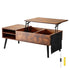 Lift Top Coffee Table 39.4 in Rectangle Coffee Table for Living Room Brown-Furniture > Outdoor > Outdoor Dining Sets-PEROZ Accessories