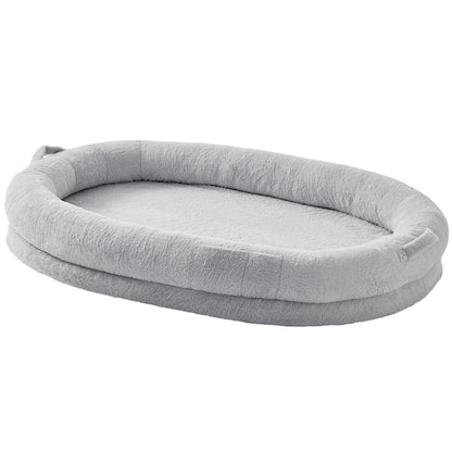 Human Dog Bed 1825x1220x254 mm Human Size Dog Bed Washable Faux Rabbit Fur-Pet Care > Dog Supplies > Dog Beds-PEROZ Accessories