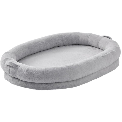 Human Dog Bed 1825x1220x254 mm Human Size Dog Bed Washable Faux Rabbit Fur-Pet Care > Dog Supplies > Dog Beds-PEROZ Accessories