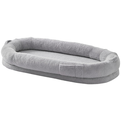 Human Dog Bed 1720x890x250 mm Human Size Dog Bed Washable Faux Rabbit Fur-Pet Care > Dog Supplies > Dog Beds-PEROZ Accessories