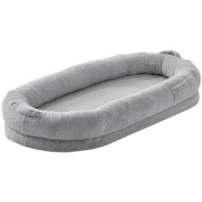 Human Dog Bed 1720x890x250 mm Human Size Dog Bed Washable Faux Rabbit Fur-Pet Care > Dog Supplies > Dog Beds-PEROZ Accessories