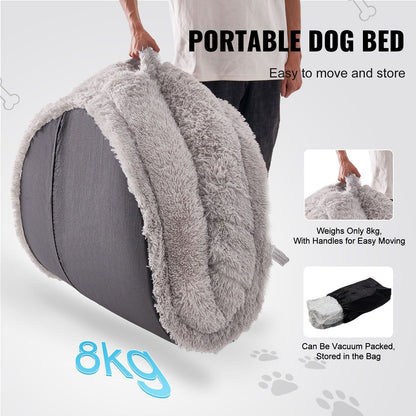 Human Dog Bed 1820x1220x250 mm Human Size Dog Bean Bed Washable PV Velvet-Pet Care > Dog Supplies > Dog Beds-PEROZ Accessories