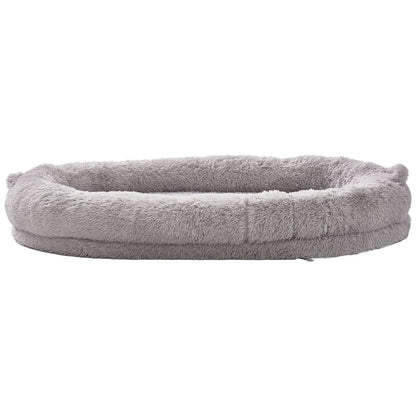 Human Dog Bed 1820x1220x250 mm Human Size Dog Bean Bed Washable PV Velvet-Pet Care > Dog Supplies > Dog Beds-PEROZ Accessories