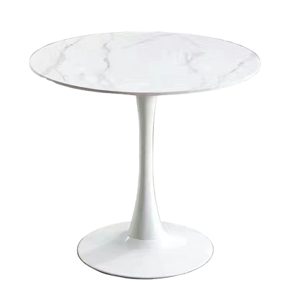 Celeste White Round Cafe Table-Furniture &gt; Dining &gt; Dining Tables-PEROZ Accessories