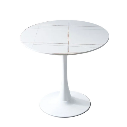 Celeste White Round Cafe Table-Furniture > Dining > Dining Tables-PEROZ Accessories