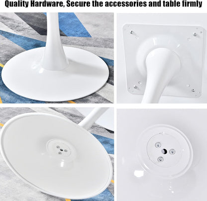Celeste White Round Cafe Table-Furniture > Dining > Dining Tables-PEROZ Accessories