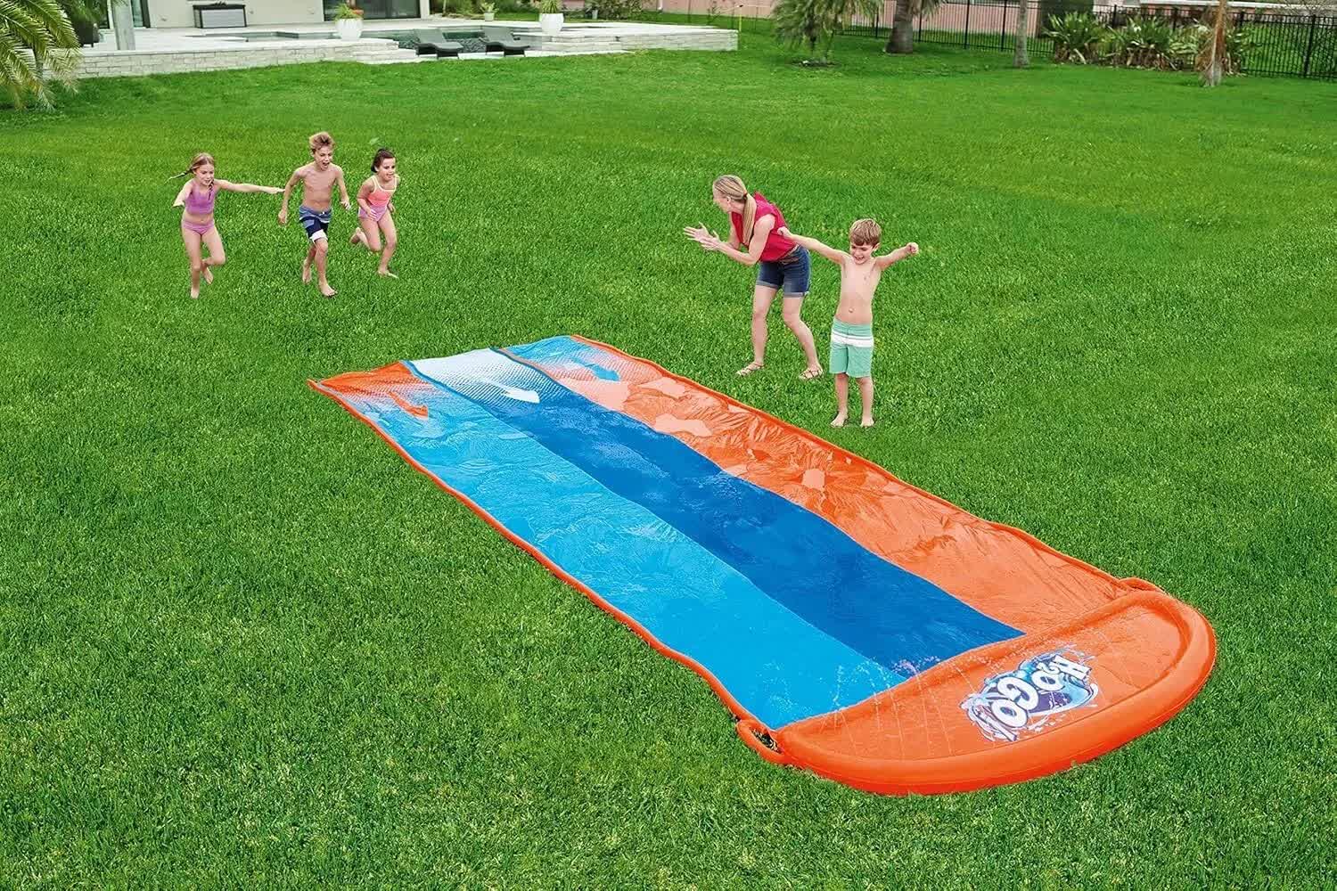 Bestway 4.88m Water Triple Slide-Home &amp; Garden &gt; Pool &amp; Accessories &gt; Pool Toys &amp; Inflatables-PEROZ Accessories