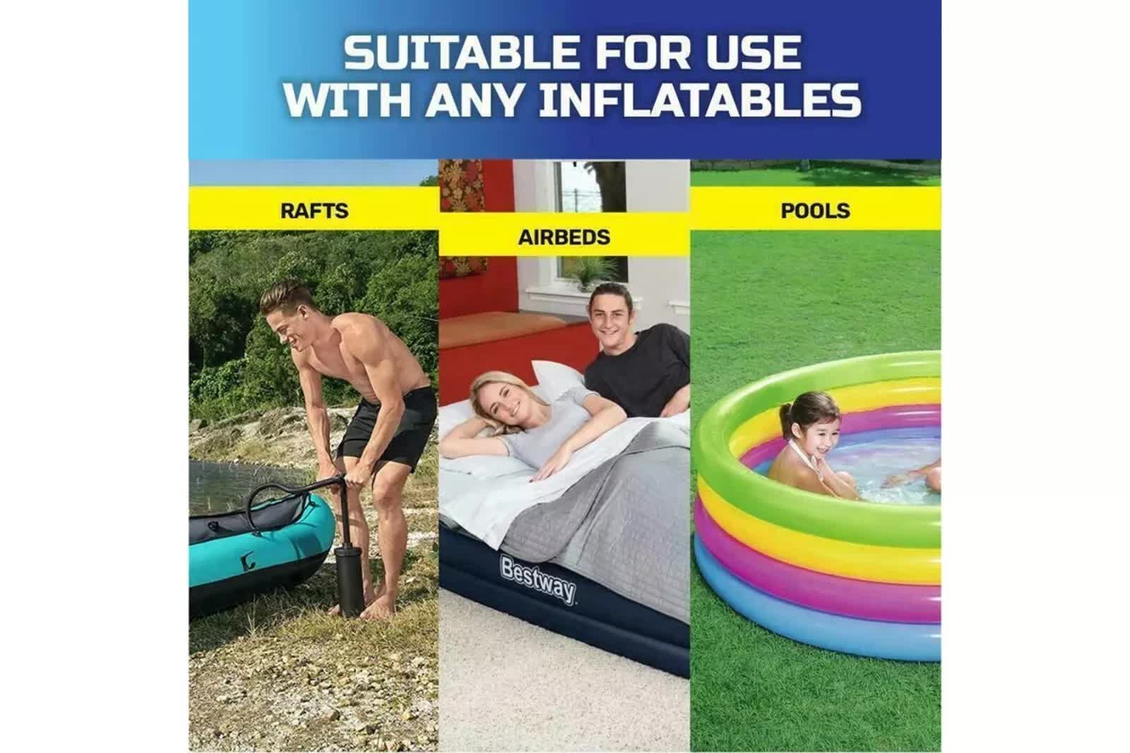 Bestway Air Hammer 2800 Manual Air Pump for Airbed, Swimming Pool, Toys, Kayaks-Tools &gt; Pumps &gt; Air Pumps-PEROZ Accessories