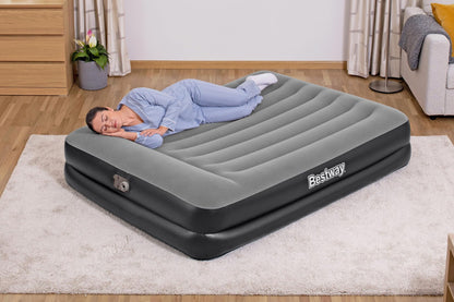 Bestway 2.03m x 1.52m x 46cm Tritech Air Mattress Queen Built-in AC pump-Outdoor Recreation &gt; Camping &gt; Inflatable Mattresses-PEROZ Accessories