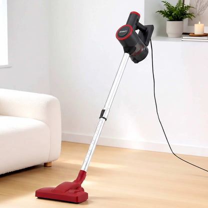Devanti 3-in-1 Corded Stick Vacuum Cleaner, 16000Pa Strong Suction, Red-Appliances > Vacuum Cleaners > Stick Vacuums-PEROZ Accessories