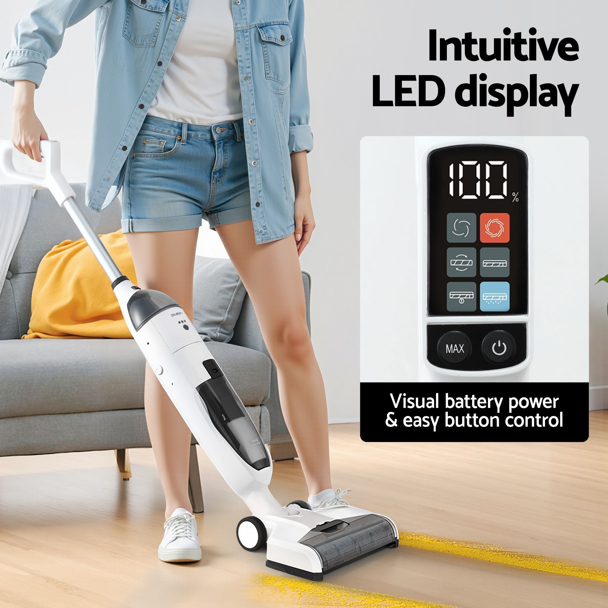 Devanti Wet Dry Stick Vacuum Cleaner 200W-Appliances > Vacuum Cleaners > Vacuums-PEROZ Accessories