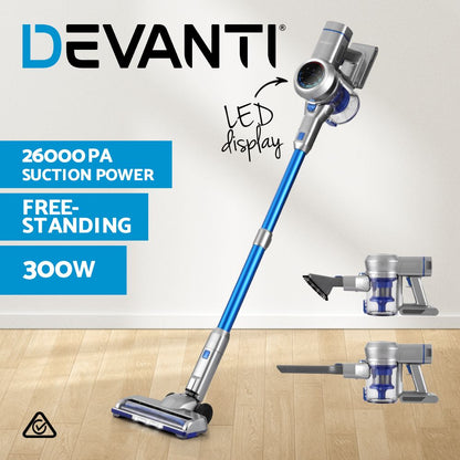 Devanti 300W Stick Vacuum Cleaner Cordless Self-Standing-Appliances > Vacuum Cleaners > Vacuums-PEROZ Accessories