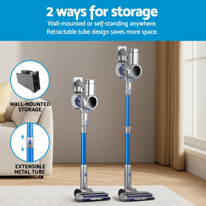 Devanti 300W Stick Vacuum Cleaner Cordless Self-Standing-Appliances &gt; Vacuum Cleaners &gt; Vacuums-PEROZ Accessories