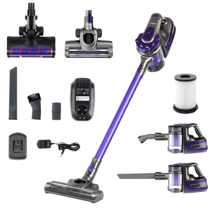 Devanti Stick Vacuum Cleaner Cordless Roller Brush 150W Purple-Vacuum Cleaners-PEROZ Accessories