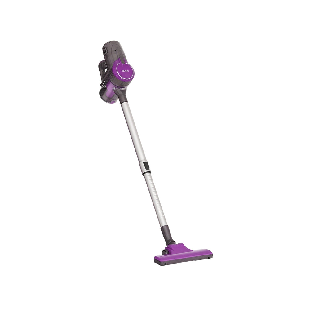 Devanti Stick Vacuum Cleaner Bagless Corded 500W Purple-Appliances &gt; Vacuum Cleaners-PEROZ Accessories