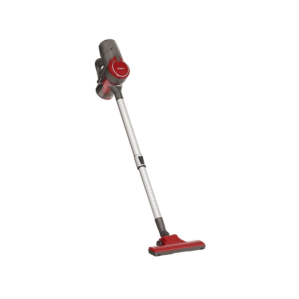 Devanti Stick Vacuum Cleaner Bagless Corded 500W Red-Appliances &gt; Vacuum Cleaners-PEROZ Accessories