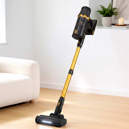 DEVANTI 30000Pa Cordless Stick Vacuum Cleaner 4-in-1 Handheld Vac, Gold