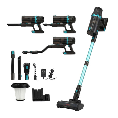 DEVANTI 30000Pa Cordless Stick Vacuum Cleaner 4-in-1 Handheld Vac, Green-Appliances > Vacuum Cleaners > Stick Vacuums-PEROZ Accessories