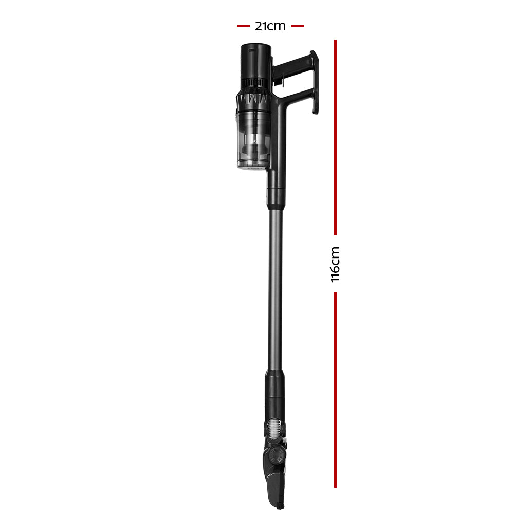 Devanti Stick Vacuum Cleaner Brushless Cordless 350W Grey-Appliances &gt; Vacuum Cleaners-PEROZ Accessories