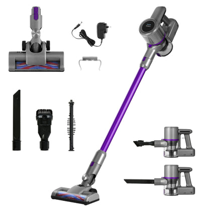 Devanti Stick Vacuum Cleaner Bagless Cordless 120W Purple-Vacuum Cleaners-PEROZ Accessories