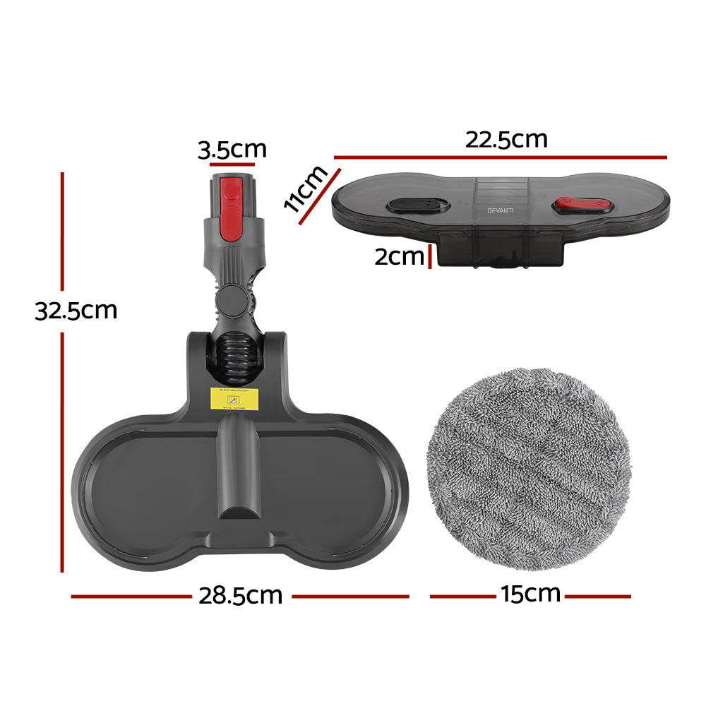 Devanti Electric Mop Head for Dyson V7 8 10 11 15-Appliances &gt; Vacuum Cleaners-PEROZ Accessories