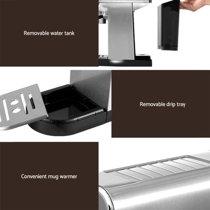 Devanti K7 Cordless Stick Vacuum Cleaner plus Coffee Maker Machine Espresso-Appliances > Vacuum Cleaners > Stick Vacuums-PEROZ Accessories