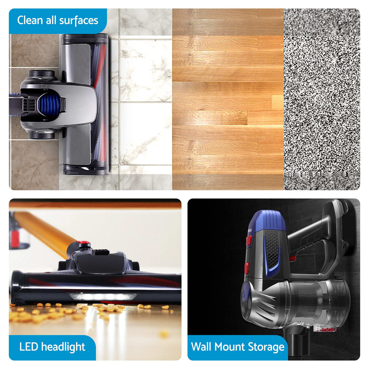 Devanti K7 Cordless Stick Vacuum Cleaner plus Coffee Maker Machine Espresso-Appliances > Vacuum Cleaners > Stick Vacuums-PEROZ Accessories