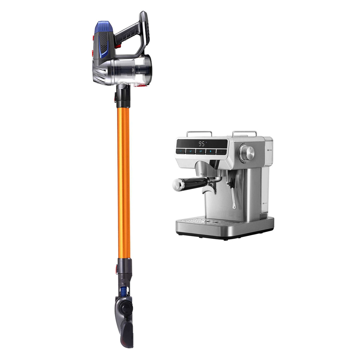 Devanti K7 Cordless Stick Vacuum Cleaner plus Coffee Maker Machine Espresso-Appliances > Vacuum Cleaners > Stick Vacuums-PEROZ Accessories