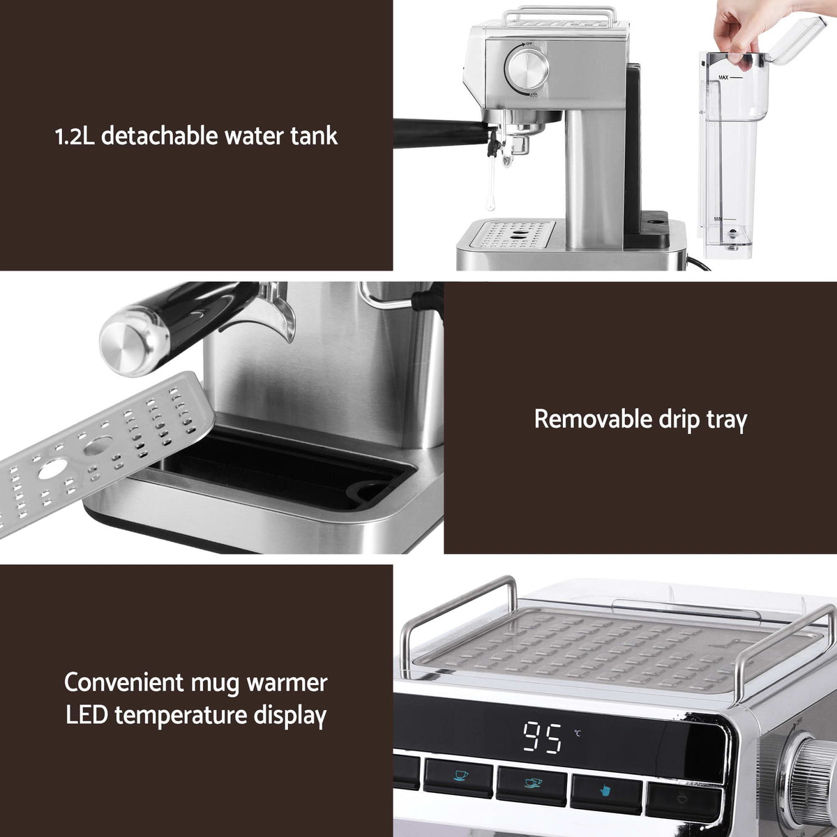 Devanti K7 Cordless Stick Vacuum Cleaner plus Coffee Maker Machine Espresso-Appliances > Vacuum Cleaners > Stick Vacuums-PEROZ Accessories