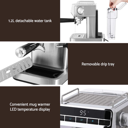 Devanti K7 Cordless Stick Vacuum Cleaner plus Coffee Maker Machine Espresso-Appliances > Vacuum Cleaners > Stick Vacuums-PEROZ Accessories