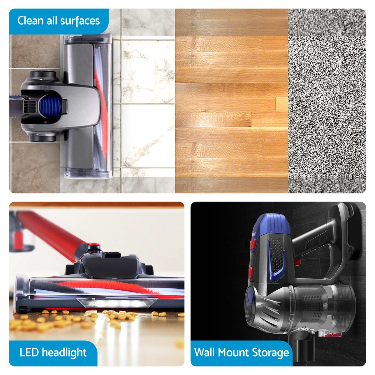 Devanti K7 Cordless Stick Vacuum Cleaner plus Coffee Maker Machine Espresso-Appliances > Vacuum Cleaners > Stick Vacuums-PEROZ Accessories
