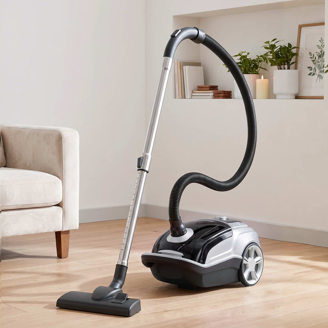 DEVANTI Bagged Vacuum Cleaner Powerful Suction for Carpet Wood Tile Floor-Appliances > Vacuum Cleaners > Stick Vacuums-PEROZ Accessories