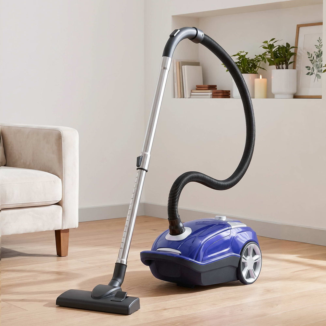 DEVANTI Bagged Vacuum Cleaner Powerful Suction for Carpet Wood Tile Floor-Appliances > Vacuum Cleaners > Stick Vacuums-PEROZ Accessories