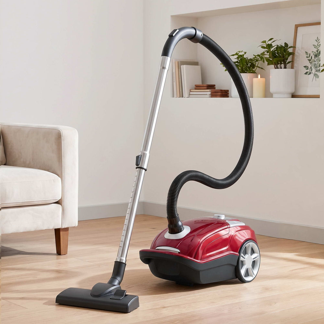 DEVANTI Bagged Vacuum Cleaner Powerful Suction for Carpet Wood Tile Floor-Appliances > Vacuum Cleaners > Stick Vacuums-PEROZ Accessories
