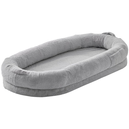 VEVOR Human Dog Bed 1720x890x250 mm Human Size Dog Bed Washable Faux Rabbit Fur-Pet Care > Dog Supplies > Dog Beds-PEROZ Accessories