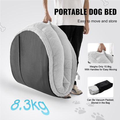 VEVOR Human Dog Bed 1720x890x250 mm Human Size Dog Bed Washable Faux Rabbit Fur-Pet Care > Dog Supplies > Dog Beds-PEROZ Accessories