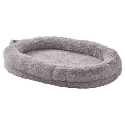 VEVOR Human Dog Bed 1820x1220x250 mm Human Size Dog Bean Bed Washable PV Velvet-Pet Care > Dog Supplies > Dog Beds-PEROZ Accessories